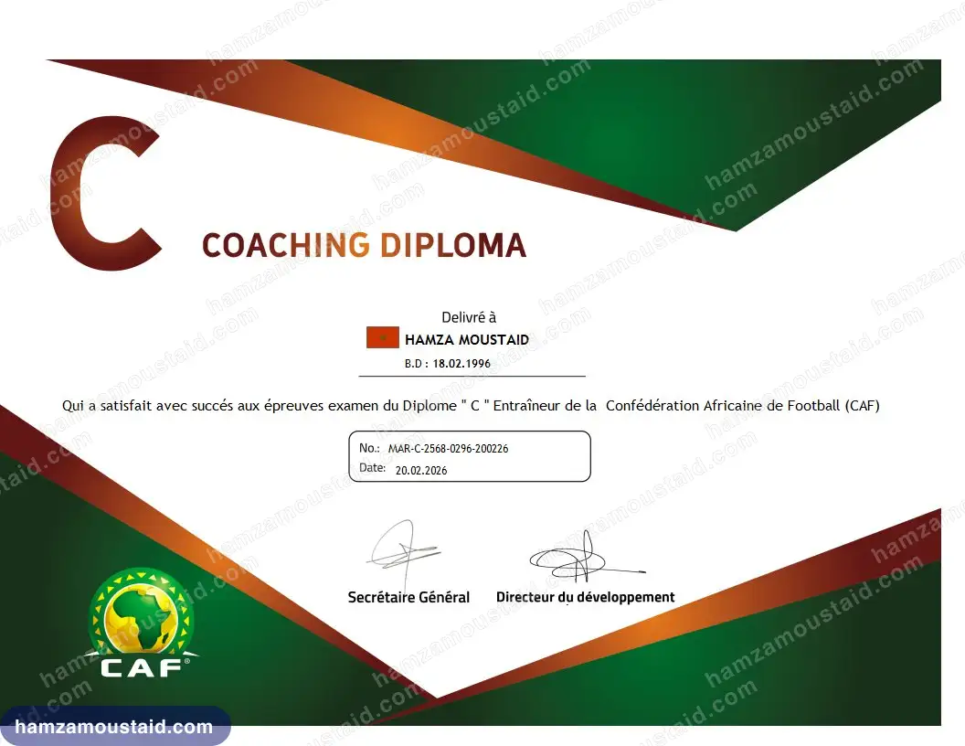 CAF C Coaching Diploma