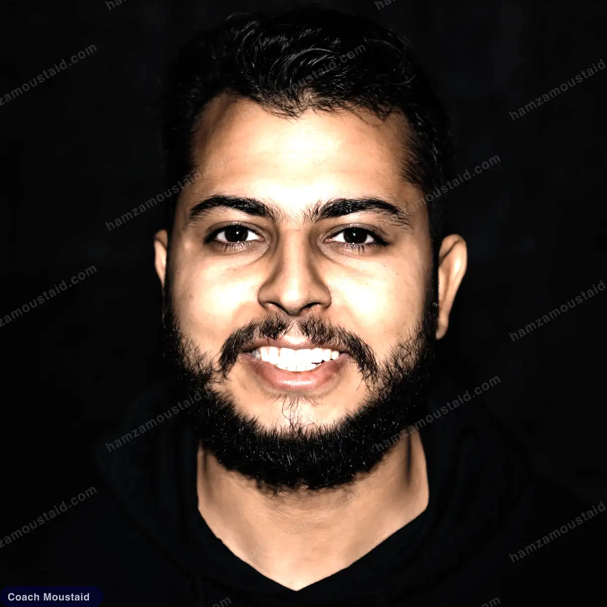 Hamza Moustaid, football coach and web developer