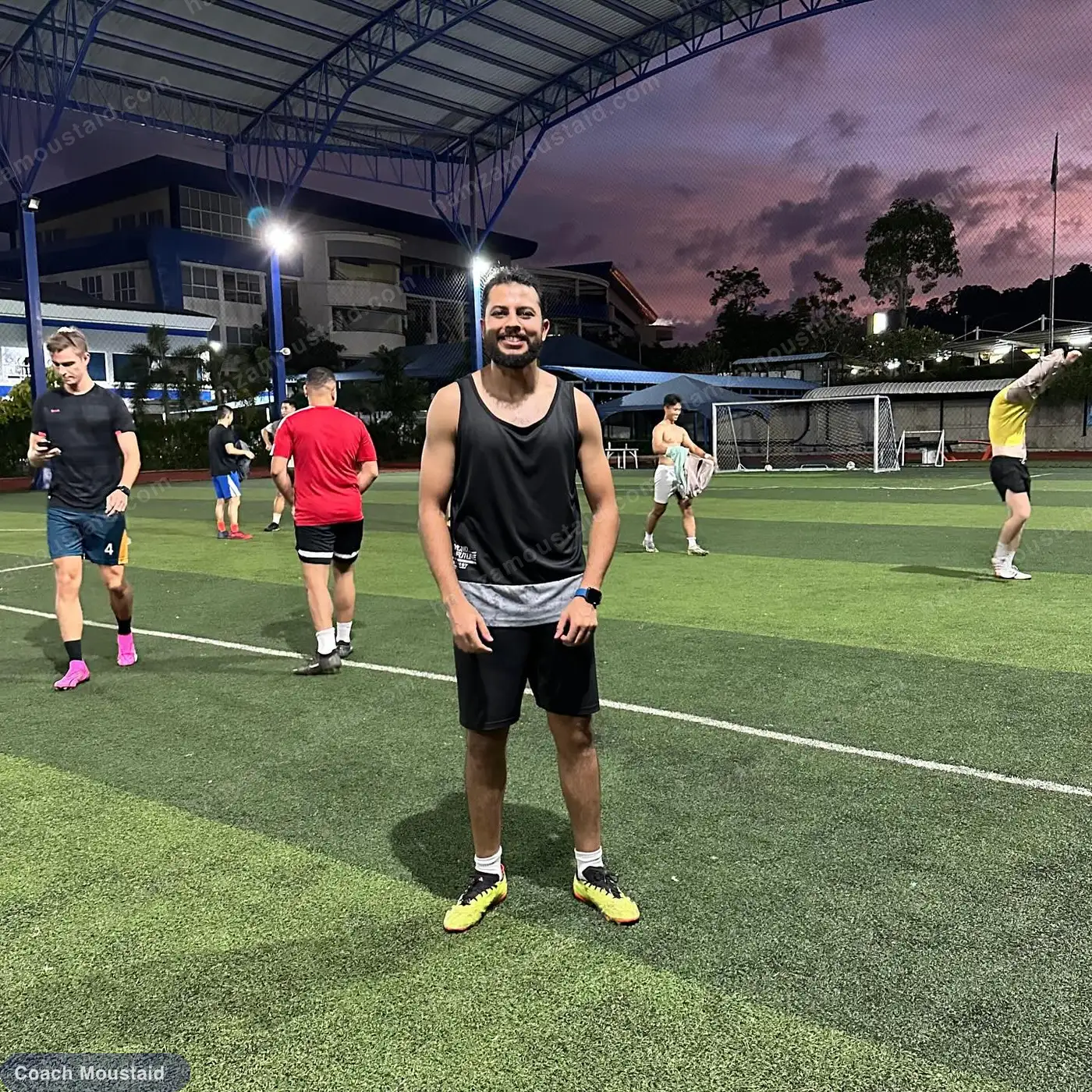 Playing casual football in Thailand